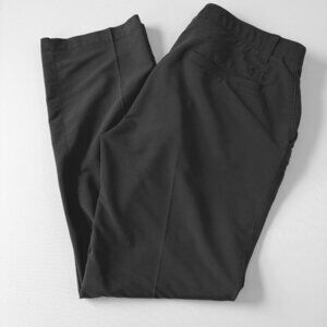Under Armour Men's Black Performance Pants, Sz36x32, Flat Front, Non Slip Waist